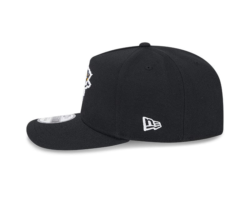 New Era Adjustable Hat OSFM / Black Pittsburgh Penguins New Era Black A-Frame 9FIFTY Adjustable Snapback Hat