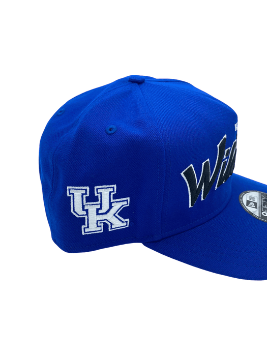 New Era Adjustable Hat OSFM / Blue Kentucky Wildcats New Era Blue Script A-Frame 9FIFTY Adjustable Snapback Hat- Men's