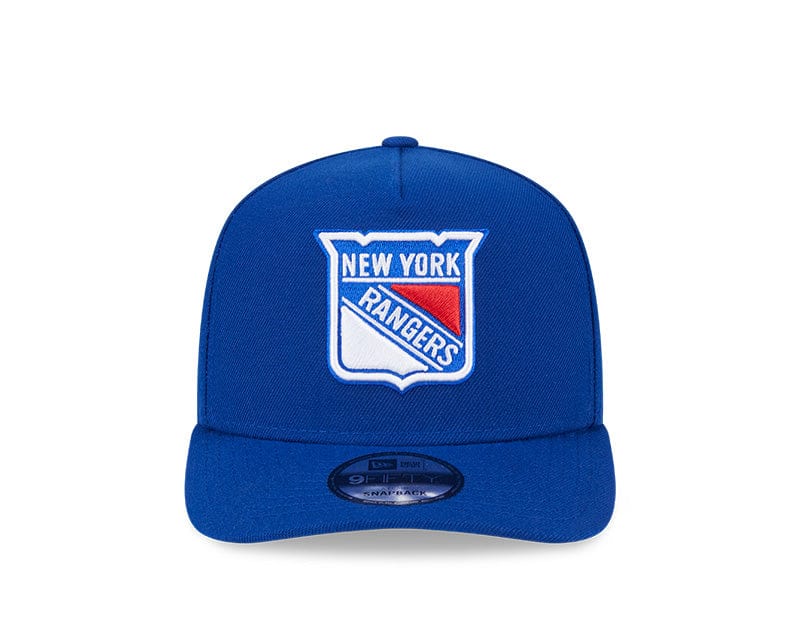 New Era Adjustable Hat OSFM / Blue New York Rangers New Era Blue A-Frame 9FIFTY Adjustable Snapback Hat