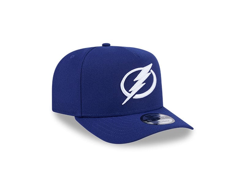 New Era Adjustable Hat OSFM / Blue Tampa Bay Lightning New Era Blue A-Frame 9FIFTY Adjustable Snapback Hat