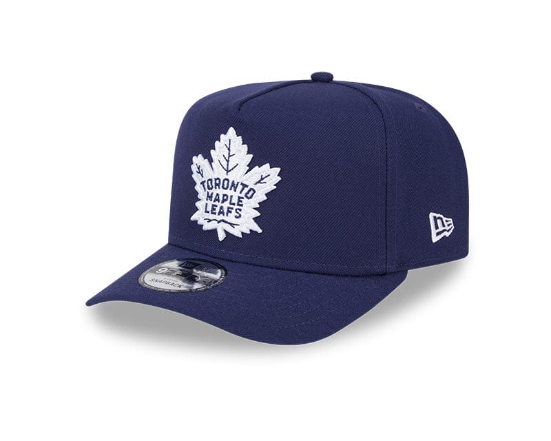 New Era Adjustable Hat OSFM / Blue Toronto Maple Leafs New Era Blue A-Frame 9FIFTY Adjustable Snapback Hat