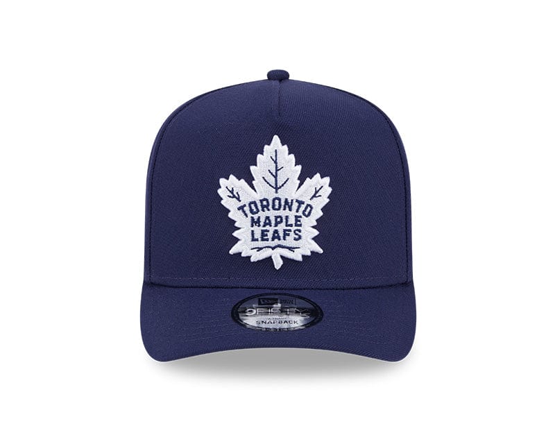 New Era Adjustable Hat OSFM / Blue Toronto Maple Leafs New Era Blue A-Frame 9FIFTY Adjustable Snapback Hat