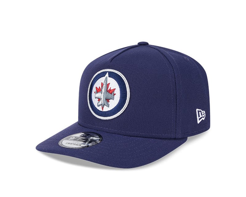 New Era Adjustable Hat OSFM / Blue Winnipeg Jets New Era Blue A-Frame 9FIFTY Adjustable Snapback Hat