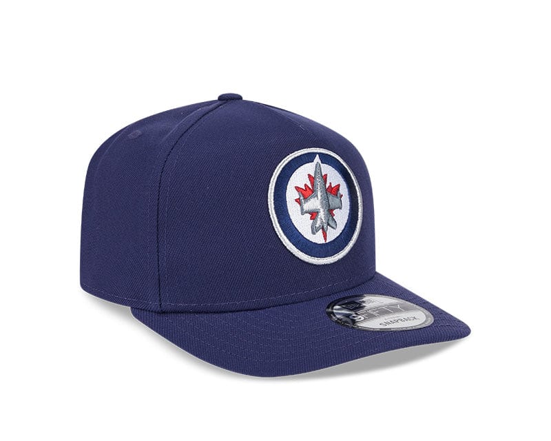 New Era Adjustable Hat OSFM / Blue Winnipeg Jets New Era Blue A-Frame 9FIFTY Adjustable Snapback Hat