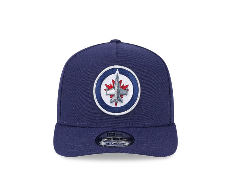 New Era Adjustable Hat OSFM / Blue Winnipeg Jets New Era Blue A-Frame 9FIFTY Adjustable Snapback Hat