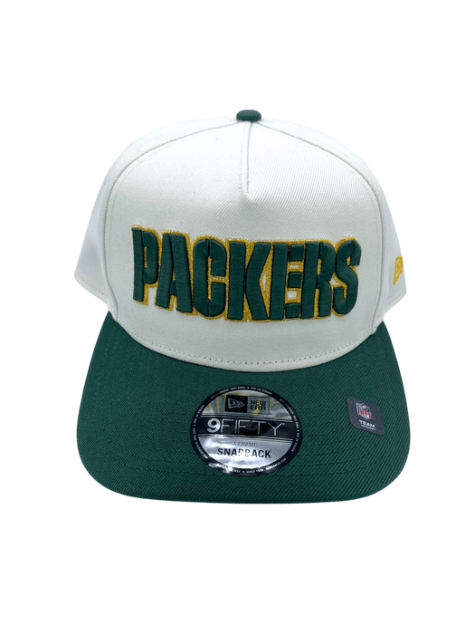 New Era Adjustable Hat OSFM / Chrome Adult Green Bay Packers New Era x Pro Image Chrome A-Frame 9FIFTY Adjustable Snapback Hat - Men's