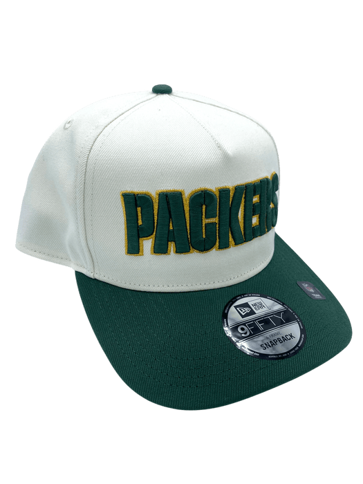 New Era Adjustable Hat OSFM / Chrome Adult Green Bay Packers New Era x Pro Image Chrome A-Frame 9FIFTY Adjustable Snapback Hat - Men's