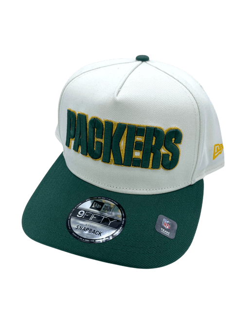 New Era Adjustable Hat OSFM / Chrome Adult Green Bay Packers New Era x Pro Image Chrome A-Frame 9FIFTY Adjustable Snapback Hat - Men's