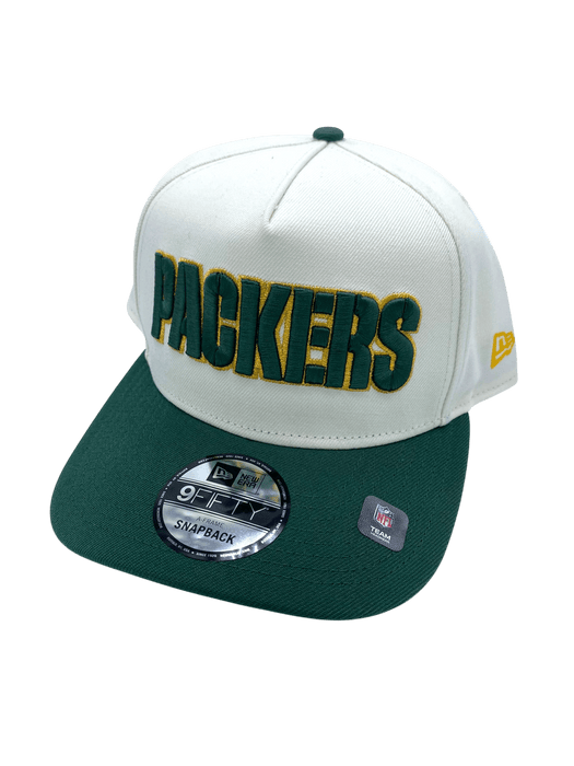 New Era Adjustable Hat OSFM / Chrome Adult Green Bay Packers New Era x Pro Image Chrome A-Frame 9FIFTY Adjustable Snapback Hat - Men's