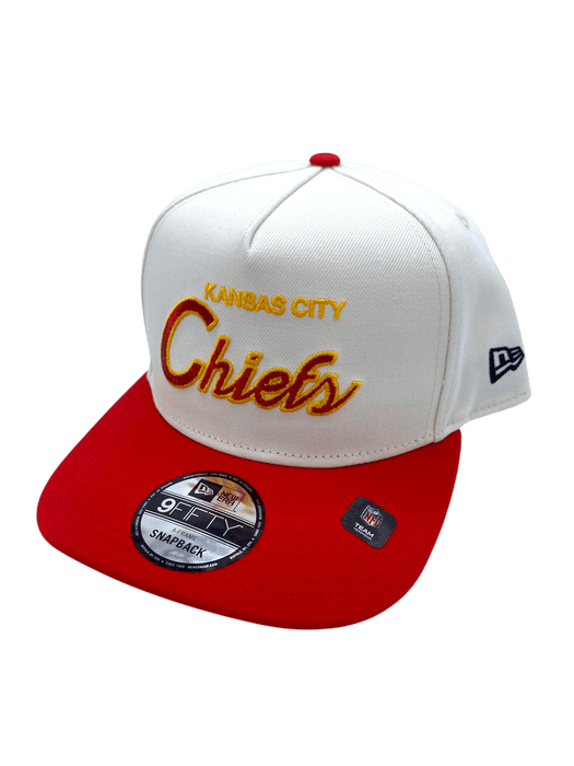 New Era Adjustable Hat OSFM / Chrome Adult Kansas City Chiefs New Era x Pro Image Chrome A-Frame 9FIFTY Adjustable Snapback Hat - Men's