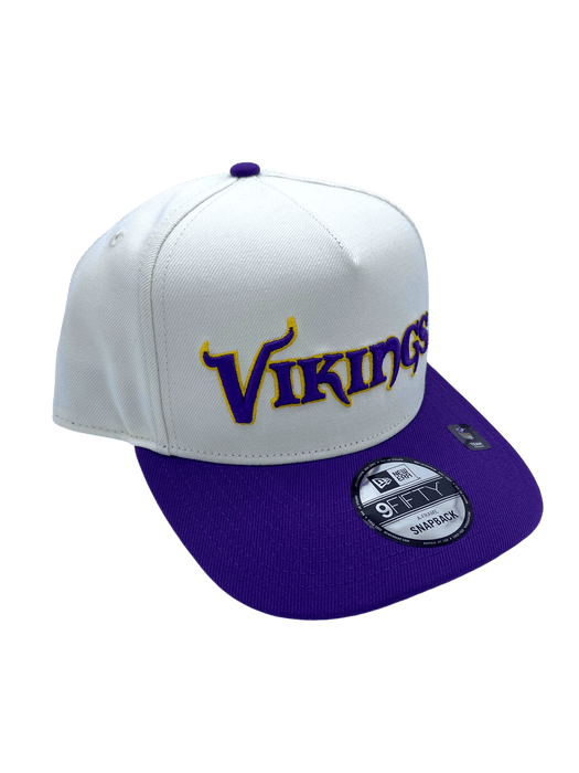 New Era Adjustable Hat OSFM / Chrome Adult Minnesota Vikings New Era x Pro Image Chrome A-Frame 9FIFTY Adjustable Snapback Hat - Men's