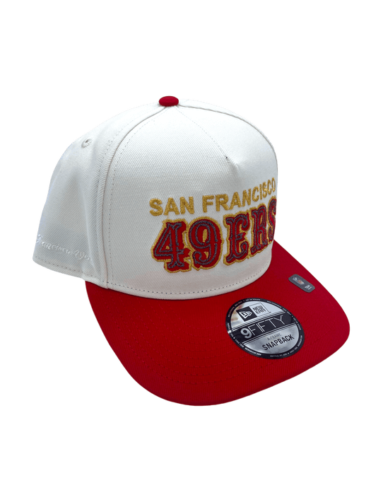 New Era Adjustable Hat OSFM / Chrome Adult San Francisco 49ers New Era x Pro Image Chrome A-Frame 9FIFTY Adjustable Snapback Hat - Men's