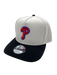 Philadelphia Phillies New Era Chrome/Black A-Frame 9FORTY Adjustable Snapback Hat