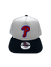 Philadelphia Phillies New Era Chrome/Black A-Frame 9FORTY Adjustable Snapback Hat