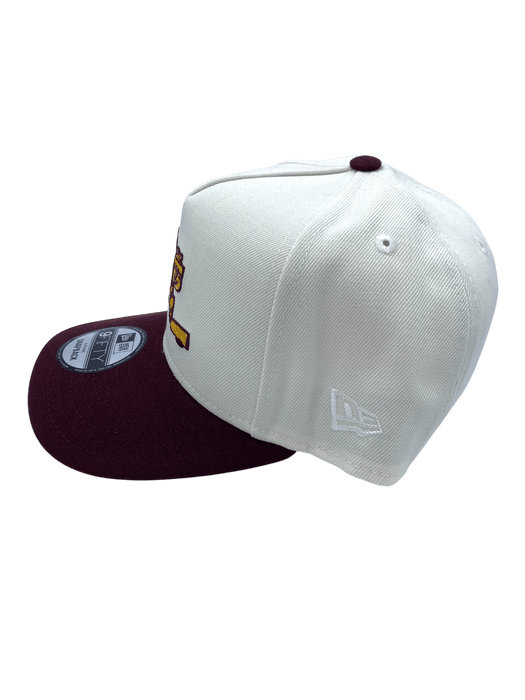 New Era Adjustable Hat OSFM / Chrome/Maroon Adult Minnesota Golden Gophers New Era Chrome/Maroon A-Frame 9FIFTY Adjustable Snapback Hat - Men's