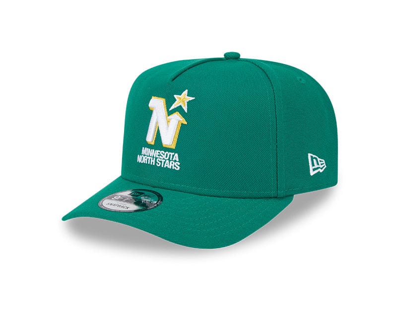 New Era Adjustable Hat OSFM / Green Minnesota North Stars New Era Green A-Frame 9FIFTY Adjustable Snapback Hat