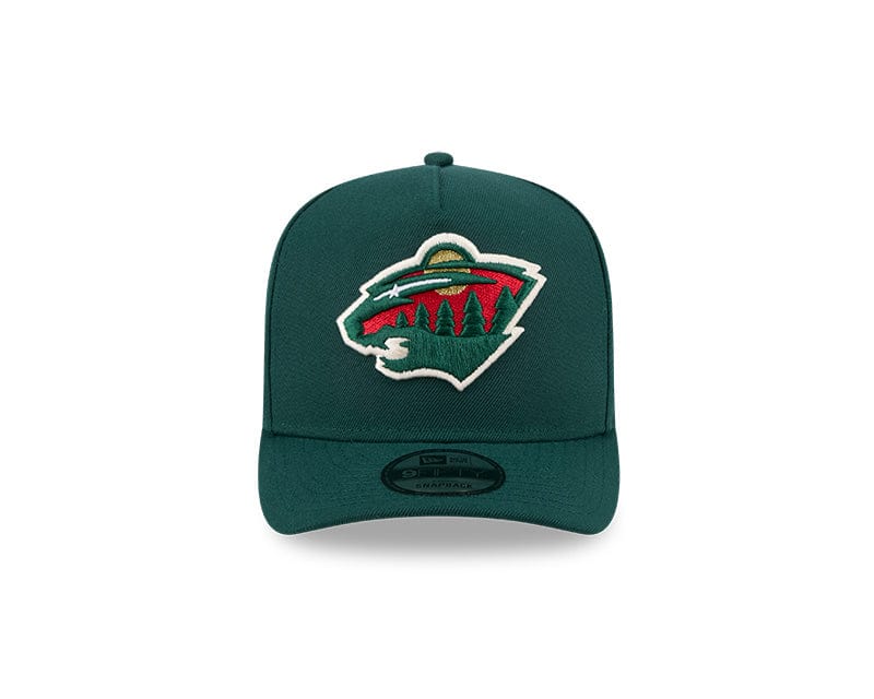 New Era Adjustable Hat OSFM / Green Minnesota Wild New Era Green A-Frame 9FIFTY Adjustable Snapback Hat