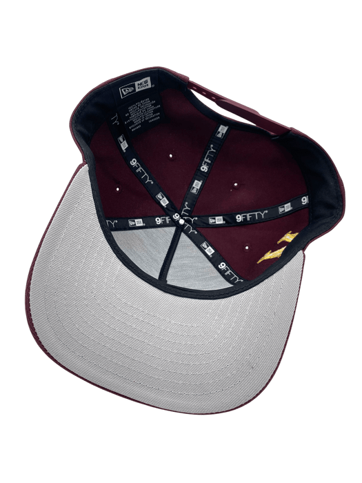 Adult Minnesota Wild New Era Maroon A-Frame 9FIFTY Adjustable Snapback Hat - Men's