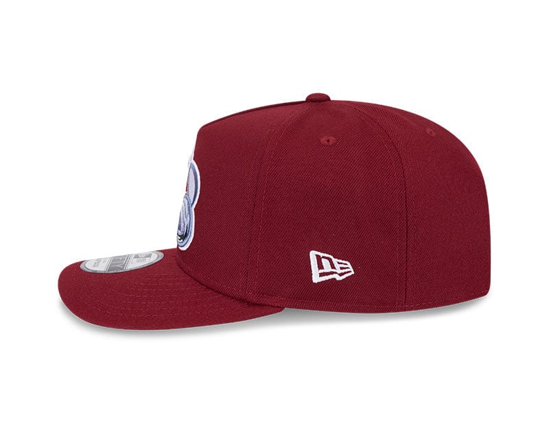 New Era Adjustable Hat OSFM / Maroon Colorado Avalanche New Era Maroon A-Frame 9FIFTY Adjustable Snapback Hat