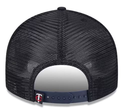 New Era Adjustable Hat OSFM / Navy Adult Minnesota Twins New Era Navy Trucker Low Profile 9FIFTY Snapback Hat - Men's