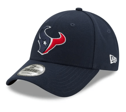 New Era Adjustable Hat OSFM / Navy Houston Texans New Era Navy The League Logo 9FORTY Adjustable Hat