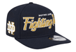 New Era Adjustable Hat OSFM / Navy Notre Dame Fighting Irish New Era Navy Script A-Frame 9FIFTY Adjustable Snapback Hat- Men's