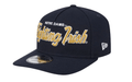 New Era Adjustable Hat OSFM / Navy Notre Dame Fighting Irish New Era Navy Script A-Frame 9FIFTY Adjustable Snapback Hat- Men's