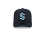 New Era Adjustable Hat OSFM / Navy Seattle Kraken New Era Navy A-Frame 9FIFTY Adjustable Snapback Hat