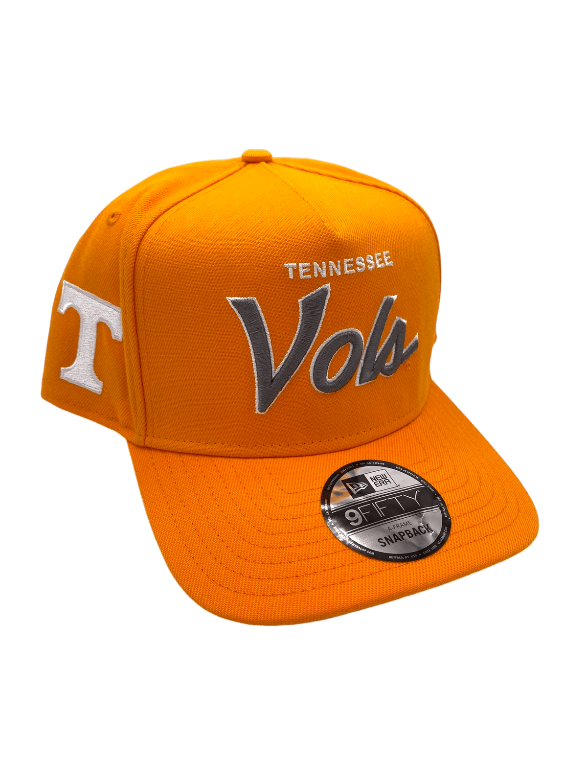 Adult Tennessee Volunteers New Era Orange Script A-Frame 9FIFTY Adjust