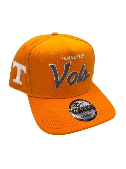 New Era Adjustable Hat OSFM / Orange Tennessee Volunteers New Era Orange Script A-Frame 9FIFTY Adjustable Snapback Hat- Men's