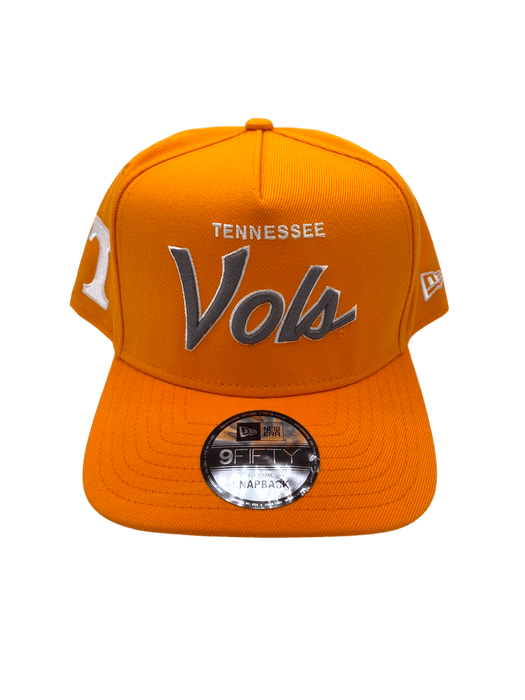 New Era Adjustable Hat OSFM / Orange Tennessee Volunteers New Era Orange Script A-Frame 9FIFTY Adjustable Snapback Hat- Men's