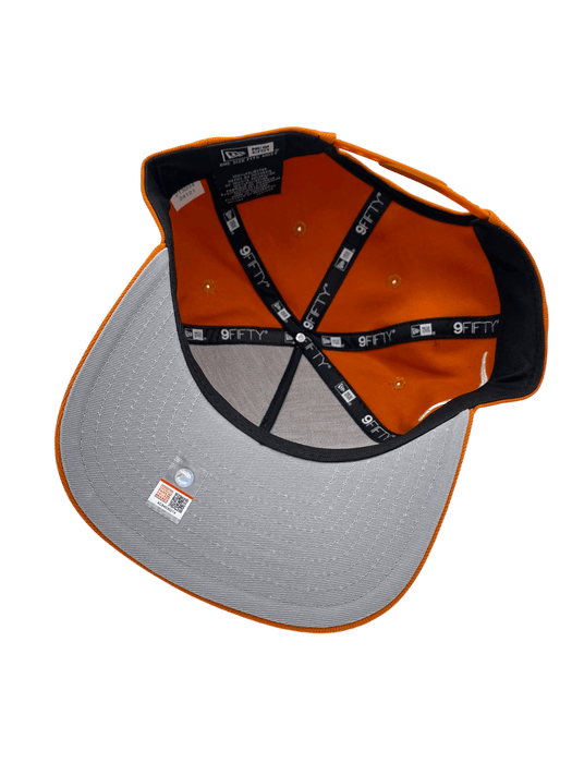 New Era Adjustable Hat OSFM / Orange Texas Longhorns New Era Burnt Orange Script A-Frame 9FIFTY Adjustable Snapback Hat- Men's