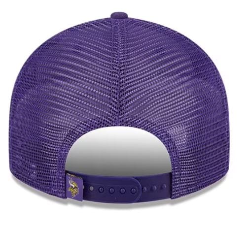 New Era Adjustable Hat OSFM / Purple Adult Minnesota Vikings New Era Purple Trucker Low Profile 9FIFTY Snapback Hat - Men's