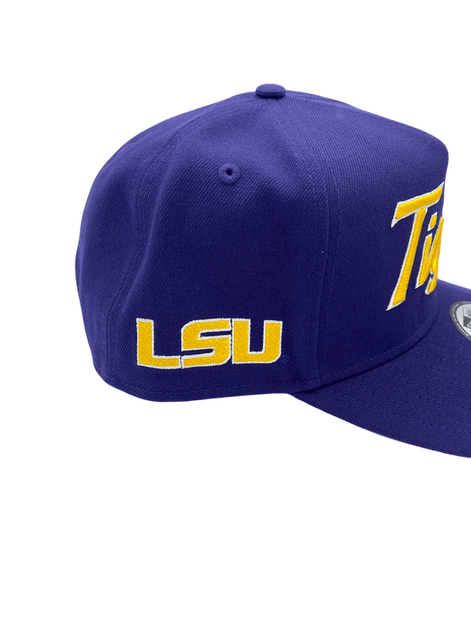 New Era Adjustable Hat OSFM / Purple LSU Tigers New Era Purple Script A-Frame 9FIFTY Adjustable Snapback Hat- Men's