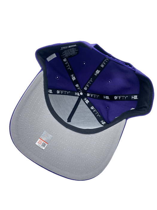 New Era Adjustable Hat OSFM / Purple Washington Huskies New Era Purple Script A-Frame 9FIFTY Adjustable Snapback Hat- Men's