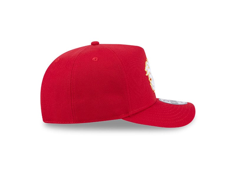 New Era Adjustable Hat OSFM / Red Calgary Flames New Era Blue A-Frame 9FIFTY Adjustable Snapback Hat