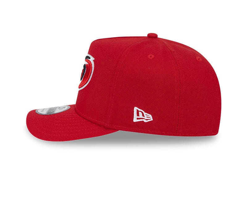 New Era Adjustable Hat OSFM / Red Carolina Hurricanes New Era Red A-Frame 9FIFTY Adjustable Snapback Hat