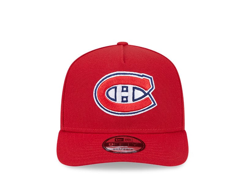 New Era Adjustable Hat OSFM / Red Montreal Canadiens New Era Red A-Frame 9FIFTY Adjustable Snapback Hat