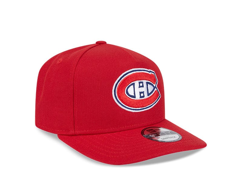 New Era Adjustable Hat OSFM / Red Montreal Canadiens New Era Red A-Frame 9FIFTY Adjustable Snapback Hat