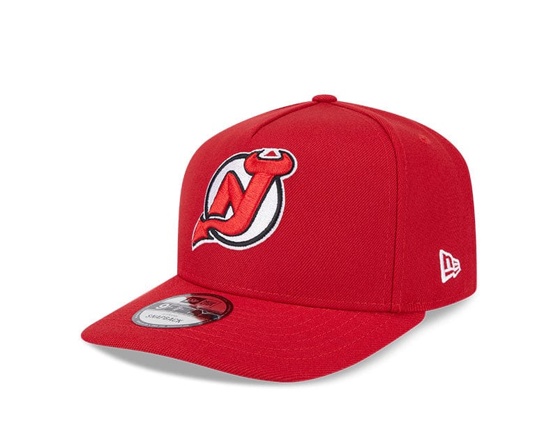 New Era Adjustable Hat OSFM / Red New Jersey Devils New Era Red A-Frame 9FIFTY Adjustable Snapback Hat