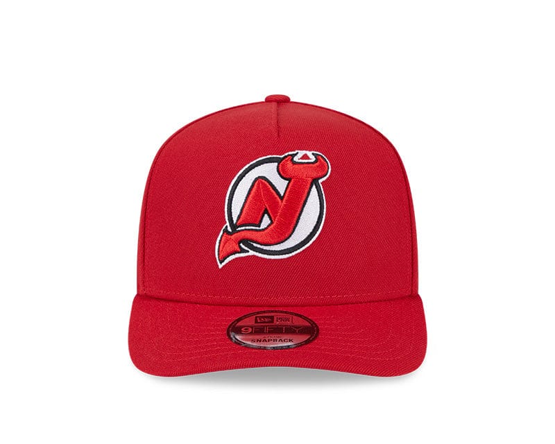 New Era Adjustable Hat OSFM / Red New Jersey Devils New Era Red A-Frame 9FIFTY Adjustable Snapback Hat