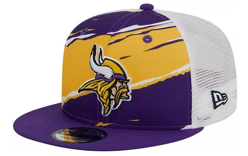 Women's Minnesota Vikings New Era Purple Contrast Sleeve Stripe V