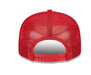New Era Adjustable Hat Red Los Angeles Angels New Era Red Stacked Wordmark Trucker 9FIFTY Snapback Hat