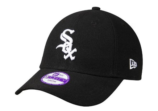 New Era Adjustable Hat Youth OSFM / Black Youth Chicago White Sox New Era Black The League Logo 9FORTY Adjustable Hat