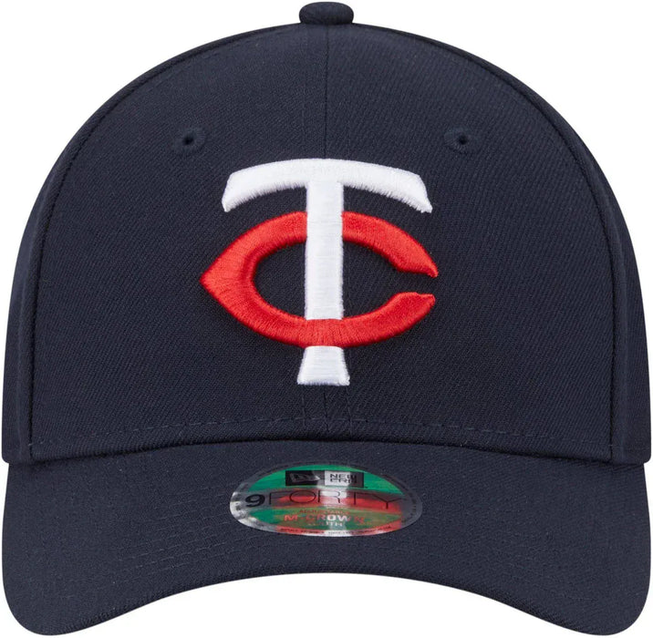 New Era Cap Co. Hats MLB ADJ / Navy Youth Minnesota Twins Navy New Era 9FORTY Player Replica M-Crown Adjustable Snapback Hat