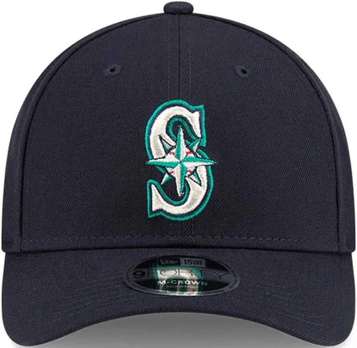 New Era Cap Co. Hats MLB ADJ / Navy Youth Seattle Mariners Navy New Era 9FORTY Player Replica M-Crown Adjustable Snapback Hat