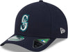 New Era Cap Co. Hats MLB ADJ / Navy Youth Seattle Mariners Navy New Era 9FORTY Player Replica M-Crown Adjustable Snapback Hat