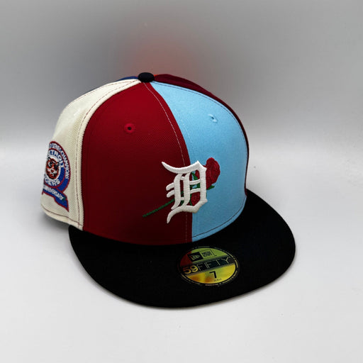 Adult Detroit Tigers Rose Custom Side Patch 59FIFTY Fitted Hat - Men's