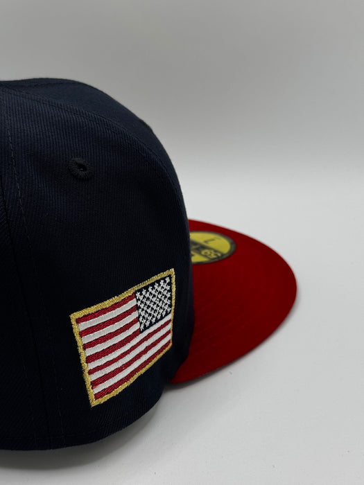 New Era Cap Co. Hats MLB Adult Minnesota Twins USA M Custom Side Patch 59FIFTY Fitted Hat - Men's