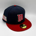 New Era Cap Co. Hats MLB Adult Minnesota Twins USA M Custom Side Patch 59FIFTY Fitted Hat - Men's